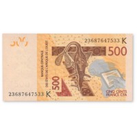 Банкнота КФА BCEAO 500 франков 2012