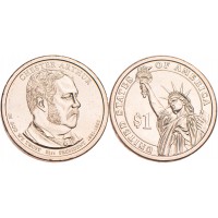 Монета США 1 доллар 2012 Честер Артур