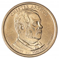 Монета США 1 доллар 2012 Честер Артур