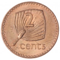 Монета Фиджи 2 цента 1990