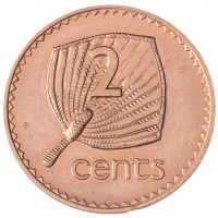 Монета Фиджи 2 цента 2001