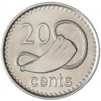 Монета Фиджи 20 центов 2010