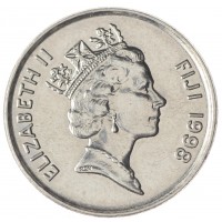 Монета Фиджи 5 центов 1998