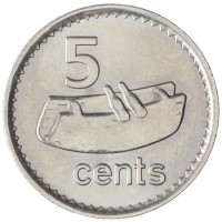 Монета Фиджи 5 центов 2010