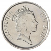 Монета Фиджи 5 центов 2010