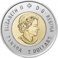 Монета Канада 2 доллара 2021 Открытие инсулина цветная