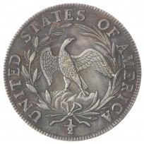Копия 50 центов 1796 Свобода с драпированным бюстом