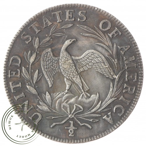 Копия 50 центов 1796 Свобода с драпированным бюстом