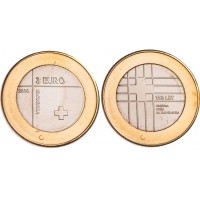 Монета Словения 3 евро 2016 150 лет Красному Кресту