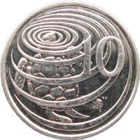 Монета Каймановы острова 10 центов 2019