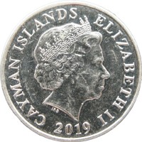 Монета Каймановы острова 10 центов 2019