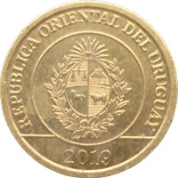 Монета Уругвай 1 песо 2019