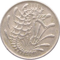 Монета Сингапур 10 центов 1970