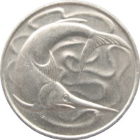 Монета Сингапур 20 центов 1982