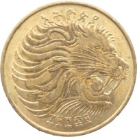 Монета Эфиопия 10 центов 1977