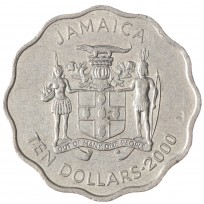 Монета Ямайка 10 долларов 2000