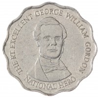 Монета Ямайка 10 долларов 1999