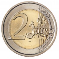 Монета Словения 2 евро 2017 10-я годовщина евро в Словении