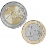 Монако 1 и 2 евро 2025 набор 2 монеты — 937045812