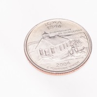 Монета США 25 центов 2004 Айова