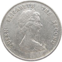 Карибы 25 центов 1986