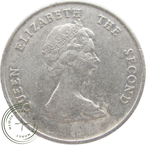 Карибы 25 центов 1986
