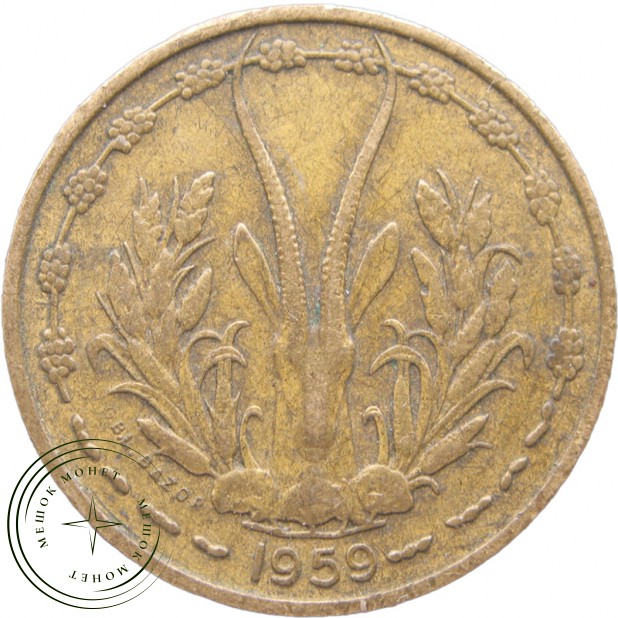 Западная Африка 10 франков 1959