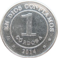 Монета Никарагуа 1 кордоба 2014