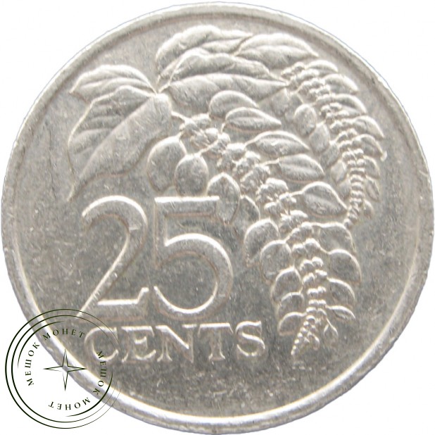Тринидад и Тобаго 25 центов 1984