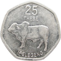 Монета Ботсвана 25 тебе 2013