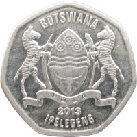 Монета Ботсвана 25 тебе 2013