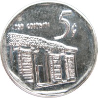 Монета Куба 5 сентаво 2013