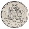 Барбадос 25 центов 2009
