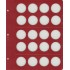 Универсальный лист для монет диаметром 31 мм (красный) в Альбом КоллекционерЪ