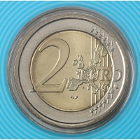 Монета Сан-Марино 2 евро 2005 Международный год физики (буклет)