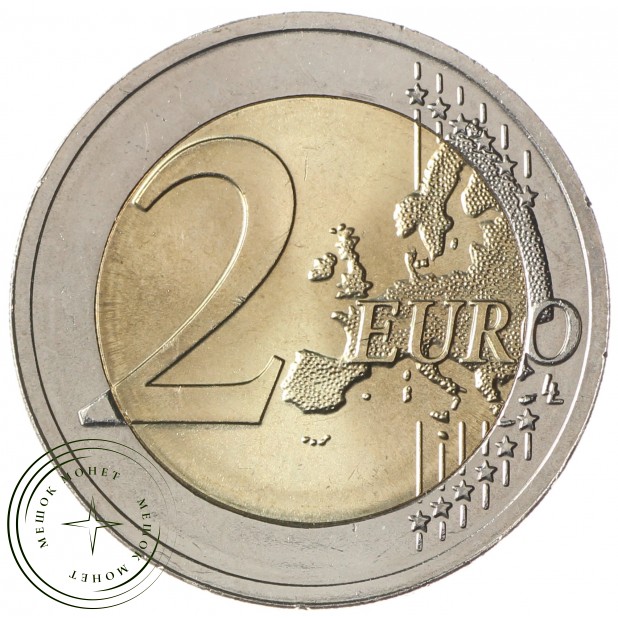 Литва 2 евро 2018 100 лет независимости прибалтийских государств