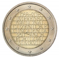 Монета Португалия 2 евро 2018 Монетный двор