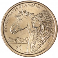 Монета США 1 доллар 2012 Торговые пути