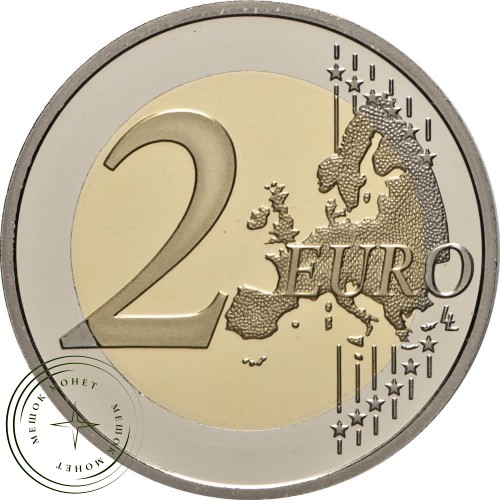 Монако 2 евро 2021 10 лет со дня свадьбы принца Альбера II и принцессы Шарлен — 937033400