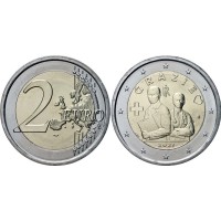 Монета Италия 2 евро 2021 Медицинские работники