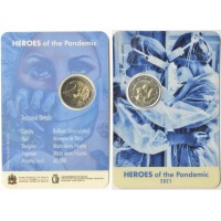 Монета Мальта 2 евро 2021 Пандемия (Буклет)