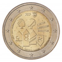 Монета Португалия 2 евро 2017 150 лет Полиции общественной безопасности