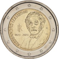 Италия 2 евро 2023 Алессандро Мандзони