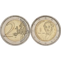 Монета Италия 2 евро 2023 Алессандро Мандзони