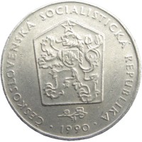 Монета Чехословакия 2 кроны 1990