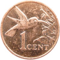 Монета Тринидад и Тобаго 1 цент 2016