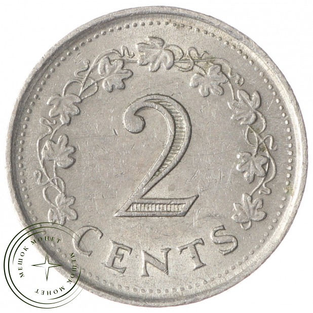 Мальта 2 цента 1977