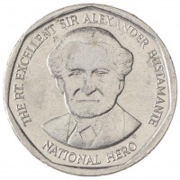 Монета Ямайка 1 доллар 2008