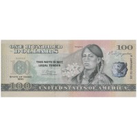 Банкнота США 100 долларов штат Айдахо — сувенирная банкнота