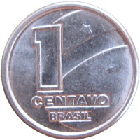 Бразилия 1 сентаво 1989